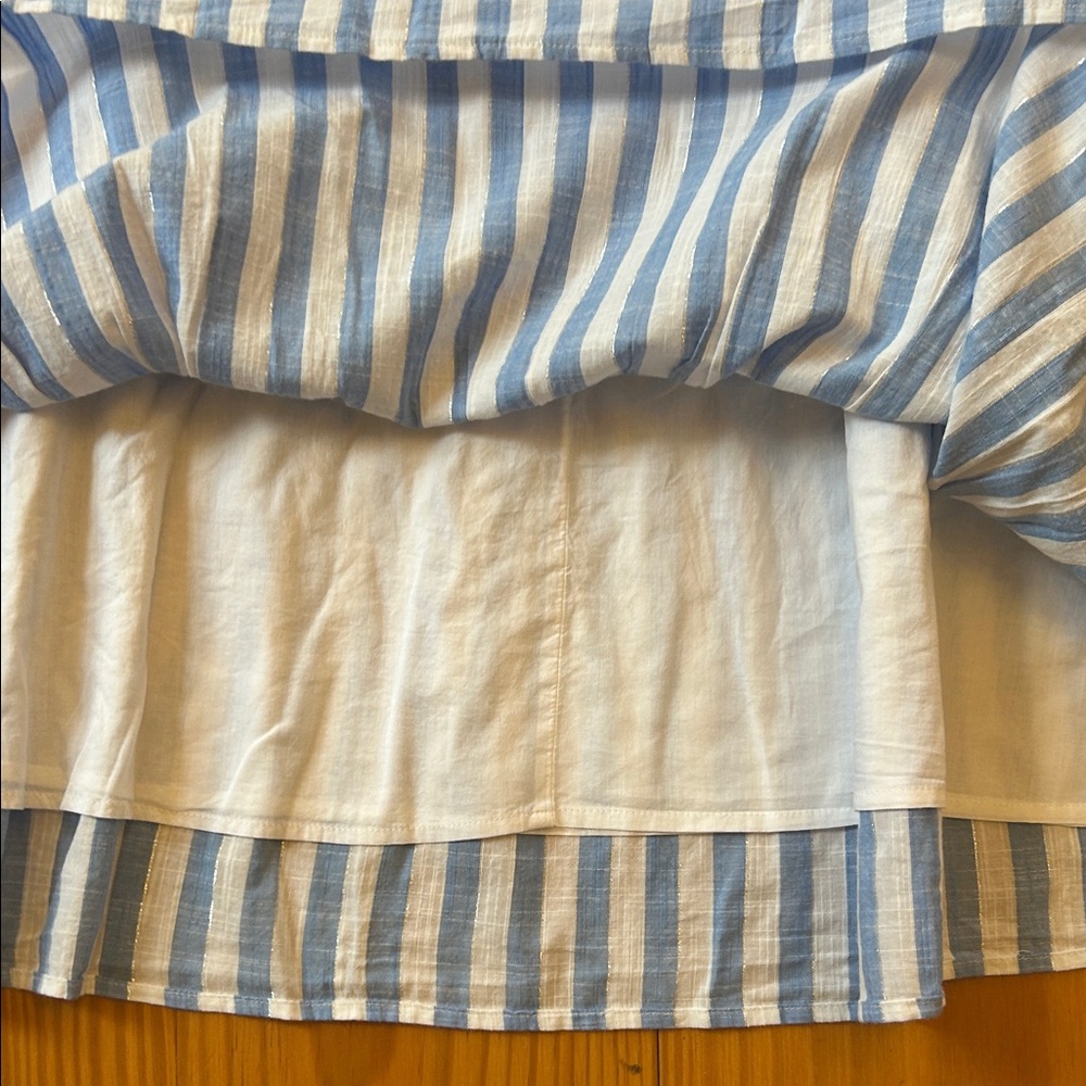NWT Vineyard Vines Blue and White Striped Midi Dress - Picture 6 of 7